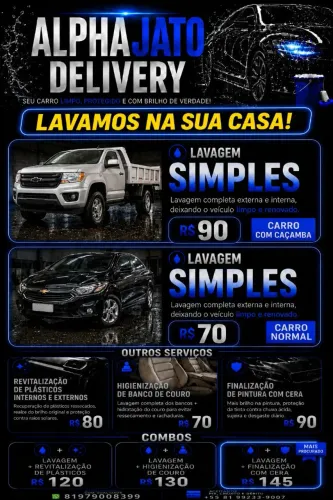 Lava Jato Delivery - Lavamos seu Carro na Sua Casa!
