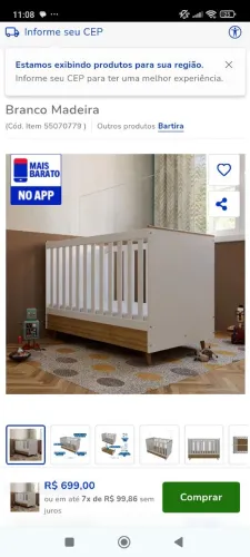 Berço usado