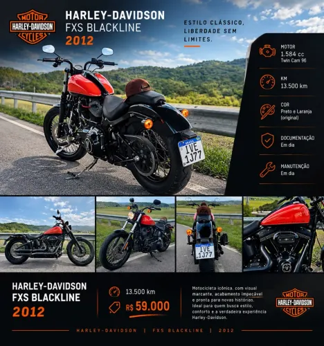 Harley Davidson FXS Blackline