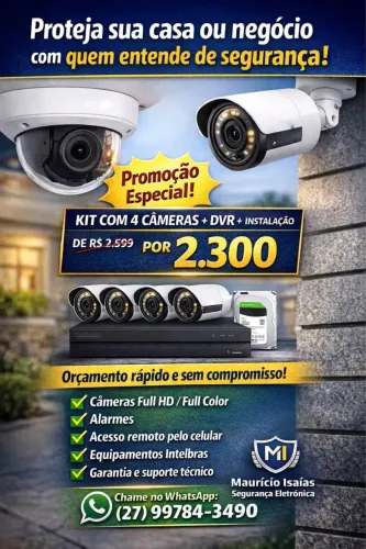 Instalação de câmeras