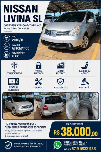 Nissan Livina SL 1.8 16V Flex Fuel Aut. 2011