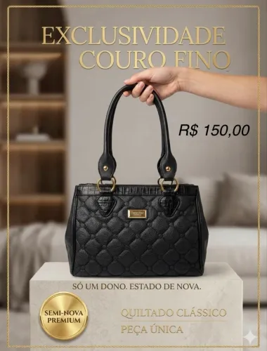 Bolsa Couro Fino semi nova ?