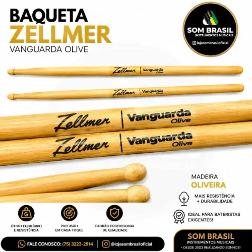 BAQUETA ZELLMER VANGUARDA OLIVE (PAR)