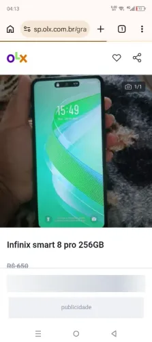 Smartphone infinix smart 8 pro