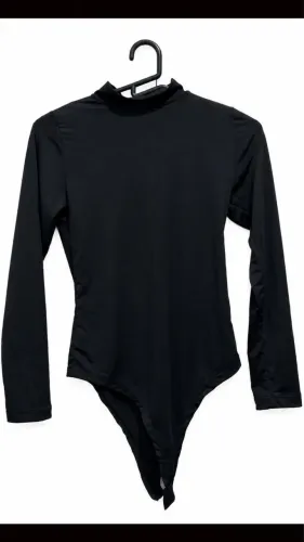Body manga longa | Preto | Tamanho P