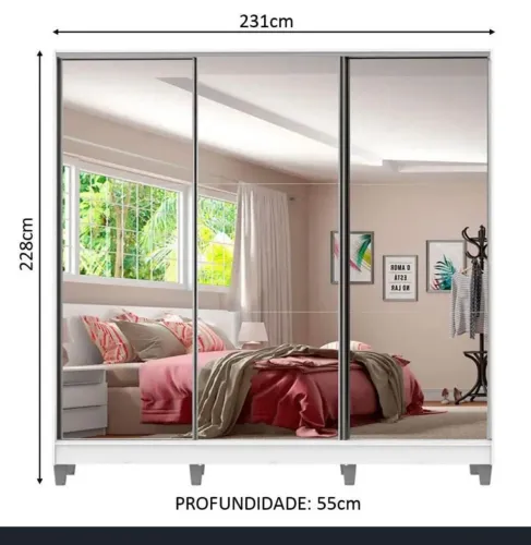 Guarda Roupa 100% MDF