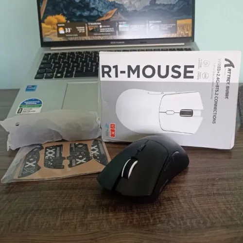 Mouse Gamer Attack Shark R1 Tri-Mode - NOVO !