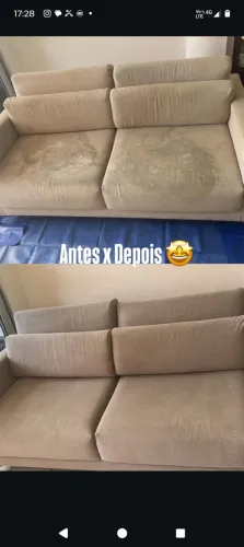 Higienização de estofados em gerais 
