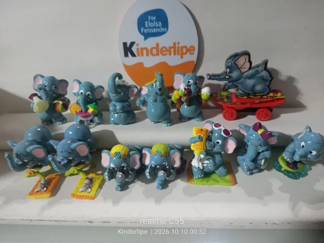 Kinder ovo Elefantes Praia Completo