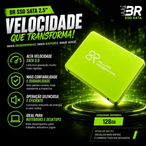 NOVO! SSD SATA BR 128GB