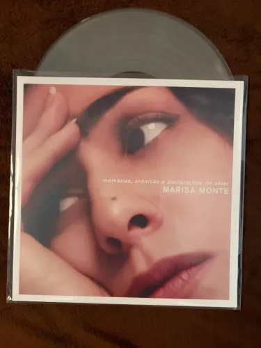 Vinil memorias, crônicas e declarações de amor (marisa monte) branco transparente