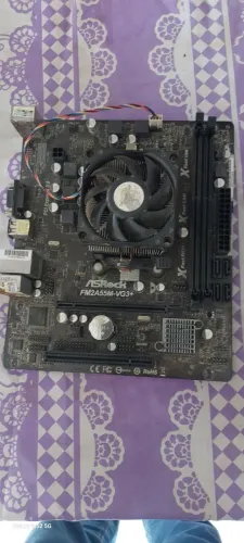 Kit placa mãe e processador fm2