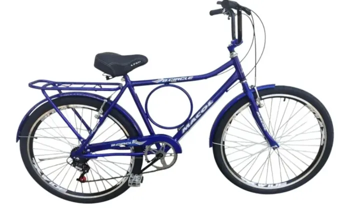 Bicicleta Barra Circular Macol Aro 26 Raios Grosso 6 Marchas