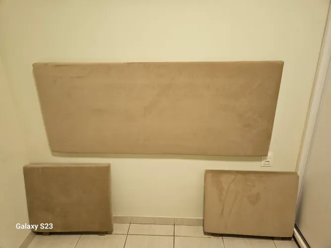 Cabeceira estofada para cama de casal