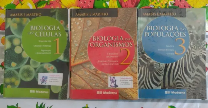 Amabis e Martho - Biologia - Coleção 3 Volumes.