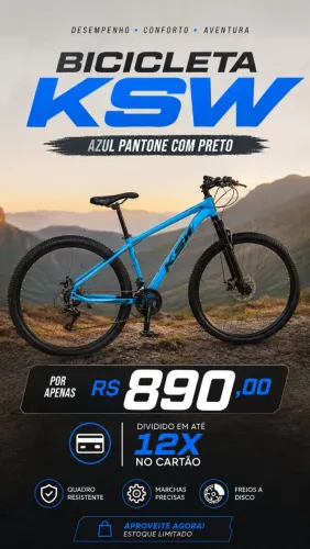 Bicicleta Aro 29 Ksw 