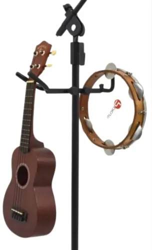 Suporte Clamp 2 em 1 para Cavaquinho e Pandeiro, ASK C3 ukulele banjo