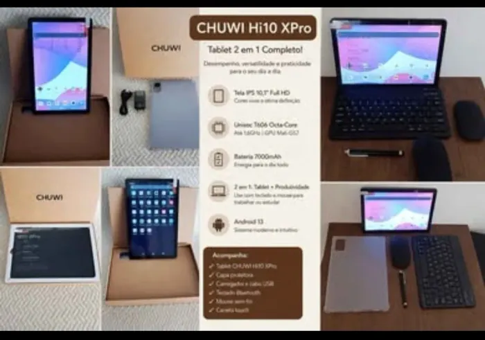 Tablet chuwi 10 polegadas GPS pega chip 128gb NOVO