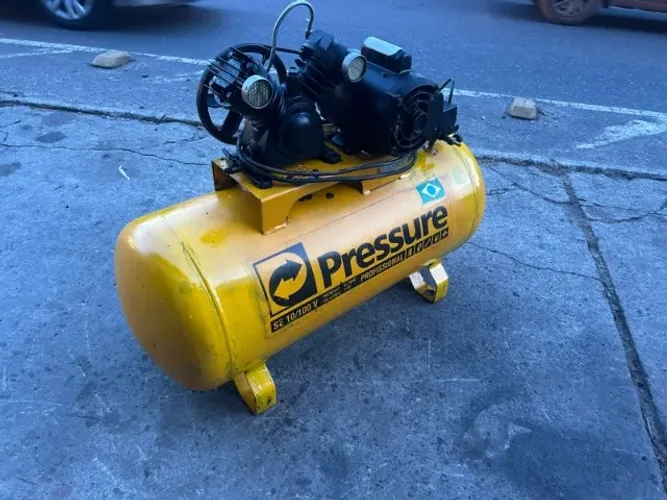 Compressor Pressure 10 Pés 100L 140 PSI Revisado + Garantia
