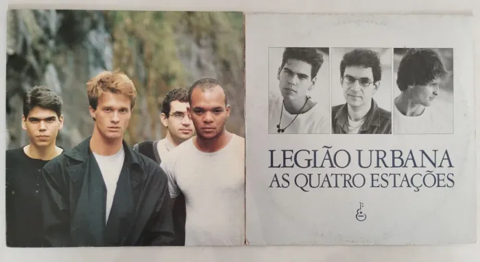 Combo Lote 2 LPs Disco de Vinil Legião Urbana - Renato Russo As Quatro Estações Rock BR