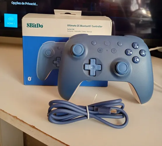 Controle 8bitdo Ultimate 2c Bluetooth P/ PC, Switch 1&2 Azul