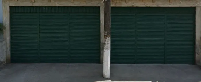 Portão de Aço de Enrolar Completo 10m x 4m com Molas e Estrutura