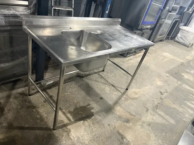 Pia Industrial Inox 1,50x0,70 (Aceito Cartão) 