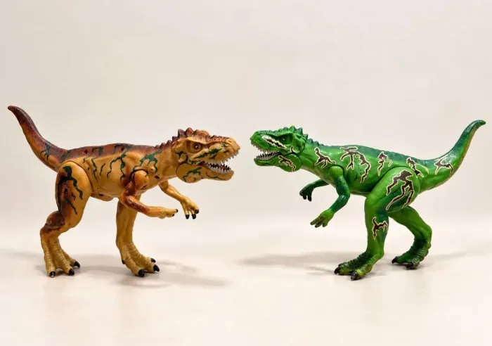 Título: Kit 3 Dinossauros de Brinquedo - Tiranossauro e Dragão Colorido