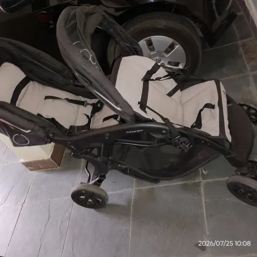 Carrinho de bebê duplo Galzerano