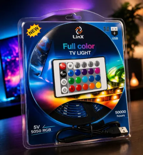 fita de led rgb 5M - Várias Cores + Controle Remoto