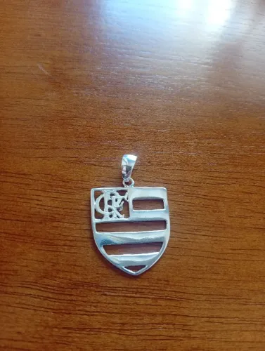 Pingente Flamengo Prata 925 Novo Garantia eterna