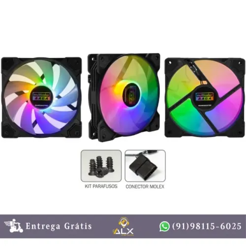 Cooler Fan Rgb Multicolor Aa-gaf1 K-mex *ENTREGA GRÁTIS*
