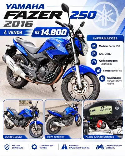 Fazer 250 blueflex