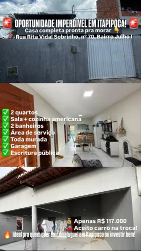 ? OPORTUNIDADE IMPERDÍVEL EM ITAPIPOCA!