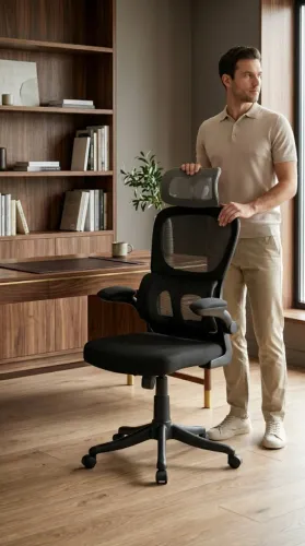 Cadeira Escritório Ergonômica NOVA - FRETE GRÁTIS