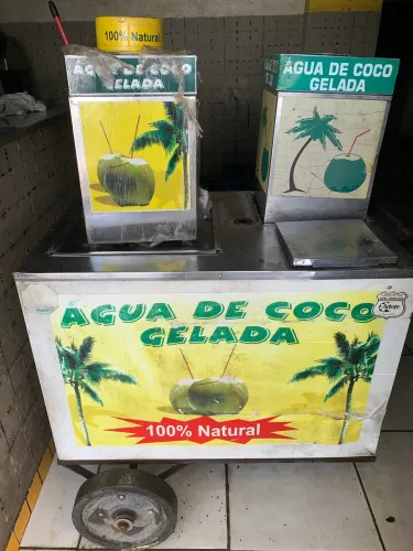 Carrinho De Água De Coco Gelada Carro De Coco Ambulante