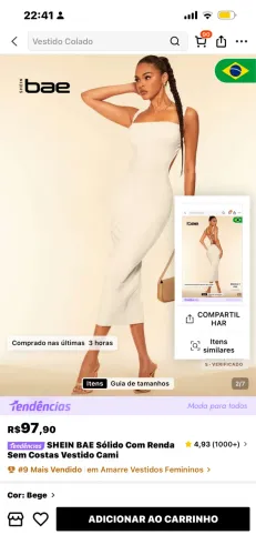 Vestido Shein