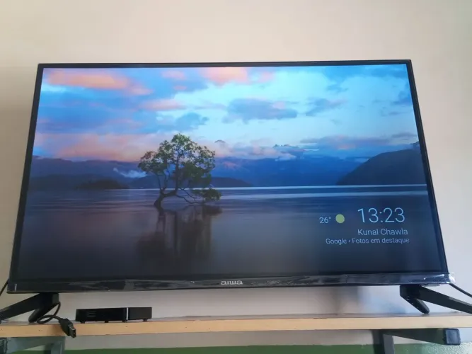 Tv nova nem um mês de uso