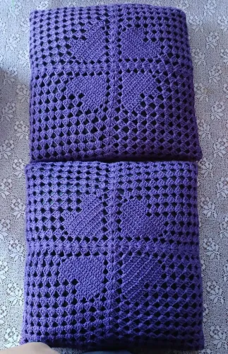 Capa para almofadas em crochê