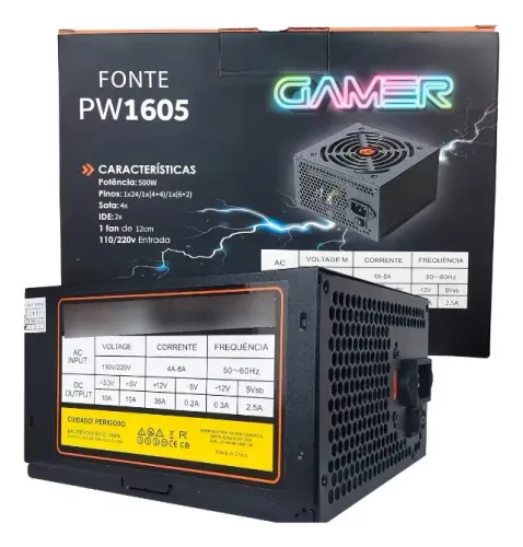 Fonte hayom 500w 80 plus