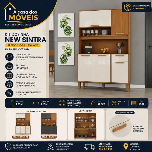 KIT COZINHA NEW SINTRA 1,20