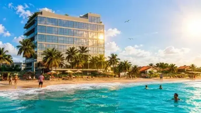 PRAIA DE MARAGOGI ORAMA - Flat 31 m² enfrente ao caminho de Moisés e com lazer completo