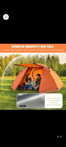 Barraca camping impermeável