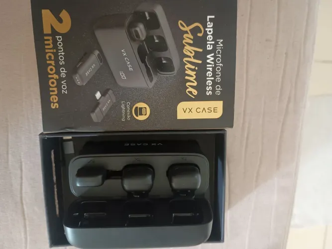 Microfone Lapela VX Case