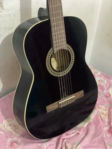 Violão gianini preto quase novo