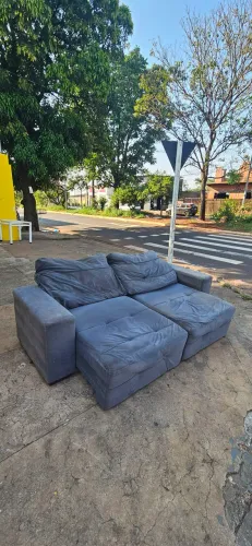 sofa retrátil 2.30cm usado marcas de uso ENTREGA GRÁTIS