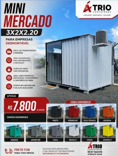 Container Mini Mercado 3x2