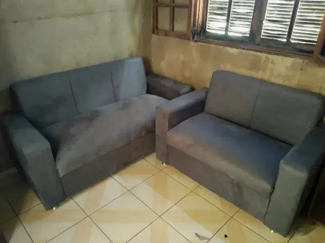 Sofá 2 e 3 pessoas Suede D33 De alta qualidade Confortável Promoção