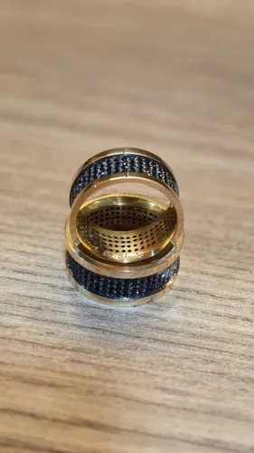 Par de Alianças Ouro 18k 23g Modelo Largo Luxo