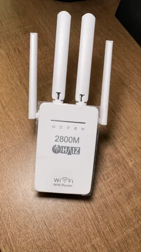 Repetidor de Sinal Roteador Haiz Wifi 4 Antenas HZ-2800